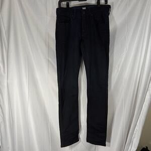 Paige Hoxton Ankle Velvet Stretch Pants Midnight Blue Size 25 Preowned Designer